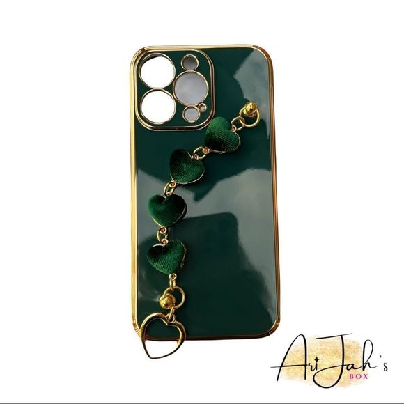 Velvet Heart Wristband Soft TPU Case iPhone 13 mini, 13, 13 Pro, 13 Pro Max - Picture 4 of 6